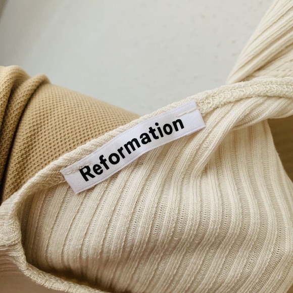 Reformation Cream Mini Dress - Picture 6 of 8